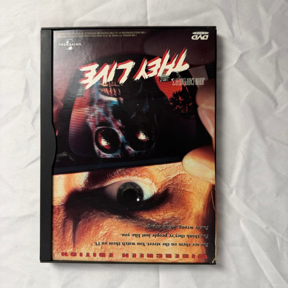 Universal John Carpenter's They Live DVD Widescreen Roddy Piper Cult Classic